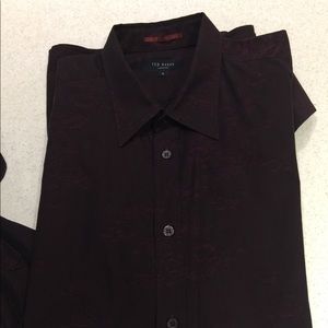 Ted Baker Brocade French Cuff Dress Shirt